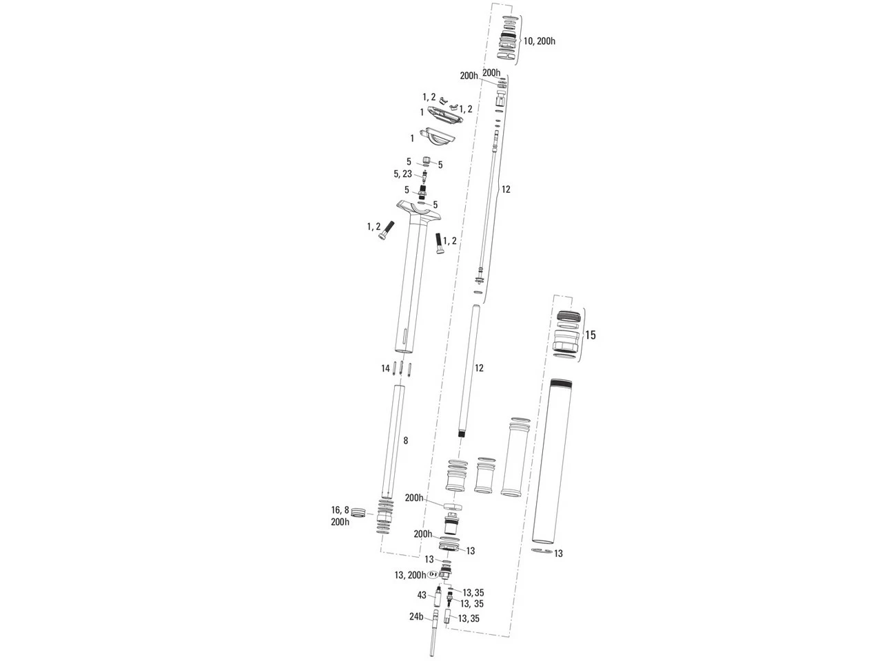 ROCKSHOX Ersatzteile Reverb Stealth Sattelstütze (A2 / 2013-2016) 3 ROCKSHOX Ersatzteile Reverb Stealth Sattelstütze (A2 / 2013-2016)